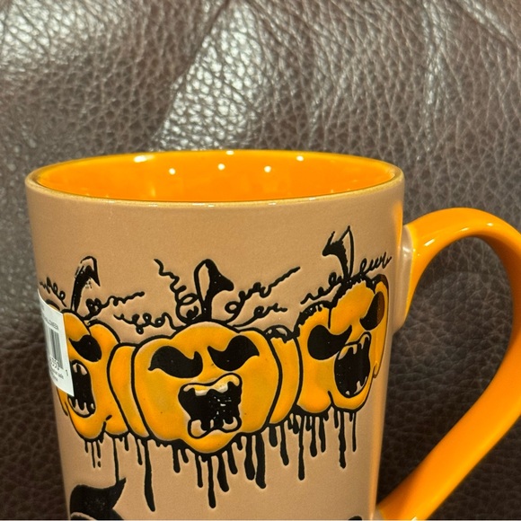 Trick or Treat Spooky Jack O’ Lanterns Vintage Style Halloween Latte Mug - Picture 3 of 12
